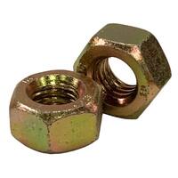 1/2"-13 A194-2H Heavy Hex Nut, Coarse, Med. Carbon, Zinc Yellow
